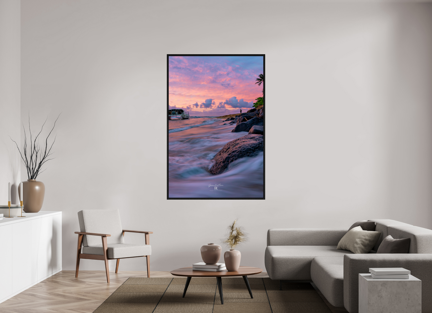 44 x 66″, Floater Frame Surrender