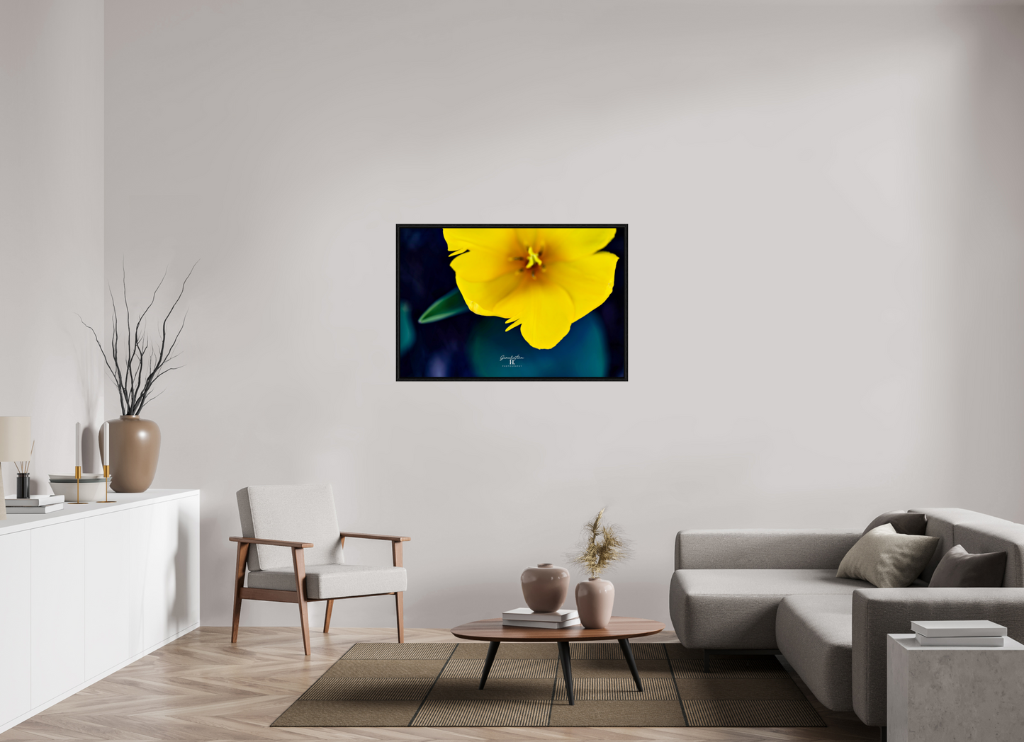 45 x 30″, Floater Frame Radiant