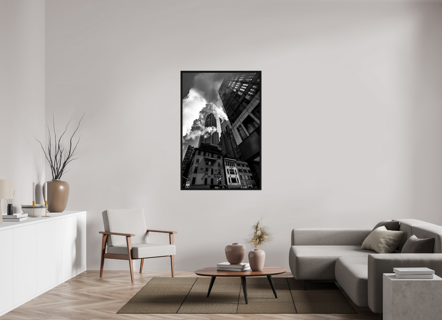 36 x 54″, Floater Frame Concrete Giants