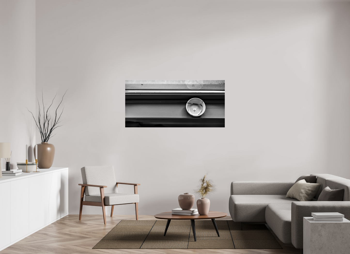 58.9 x 28″, Photo Print Under Acrylic Glass Broken Love Reflected