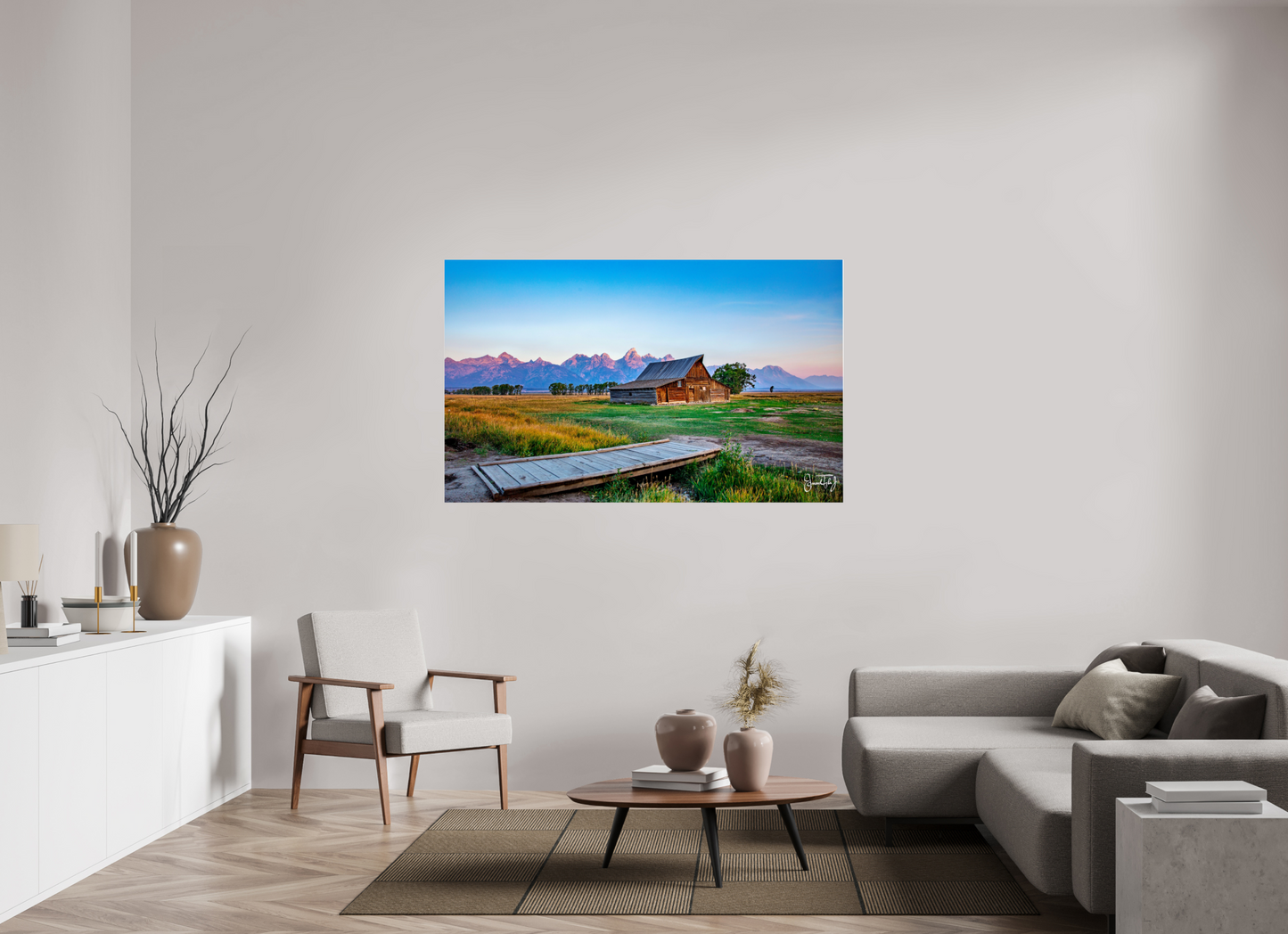 64.1 x 39″, Photo Print Under Acrylic Glass Montana