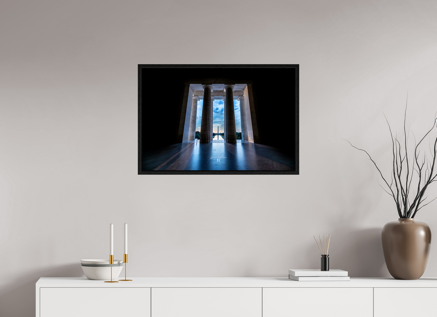 30 x 20″, Floater Frame Perspective