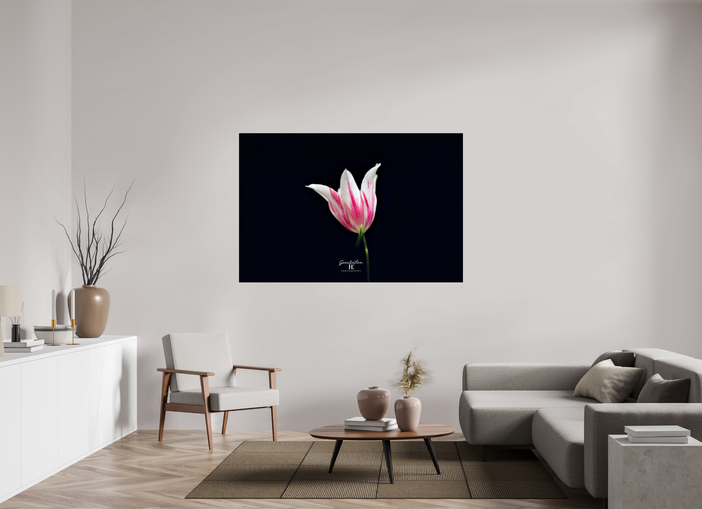 66 x 44″, Photo Print Under Acrylic Glass Becoming