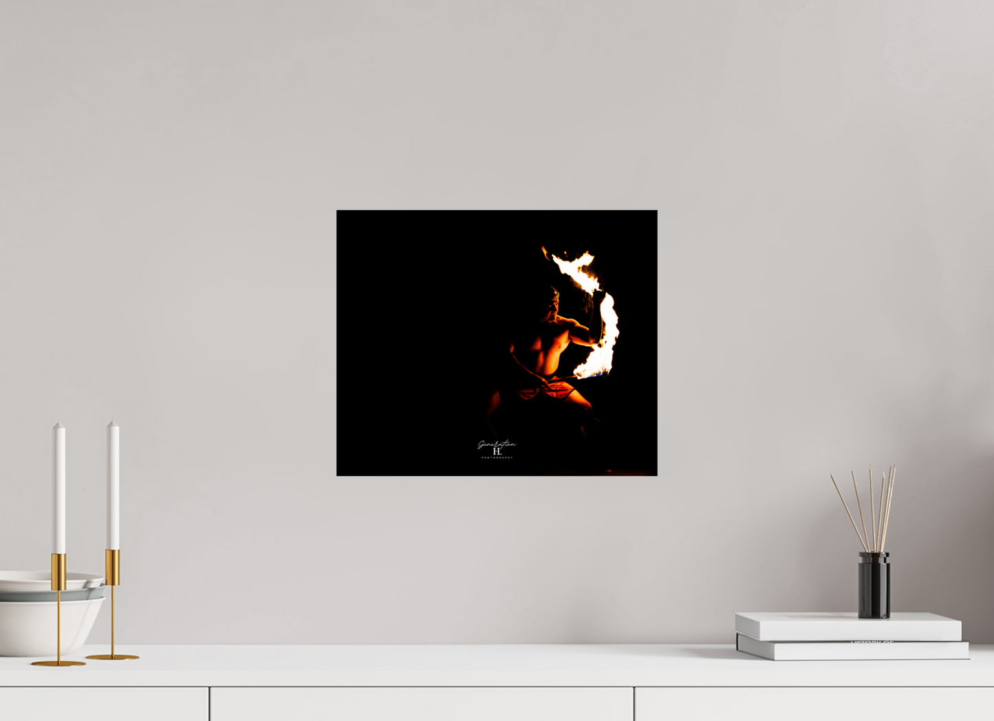 14.5 x 12″, Photo Print On Fuji Crystal DP II Carry the Fire