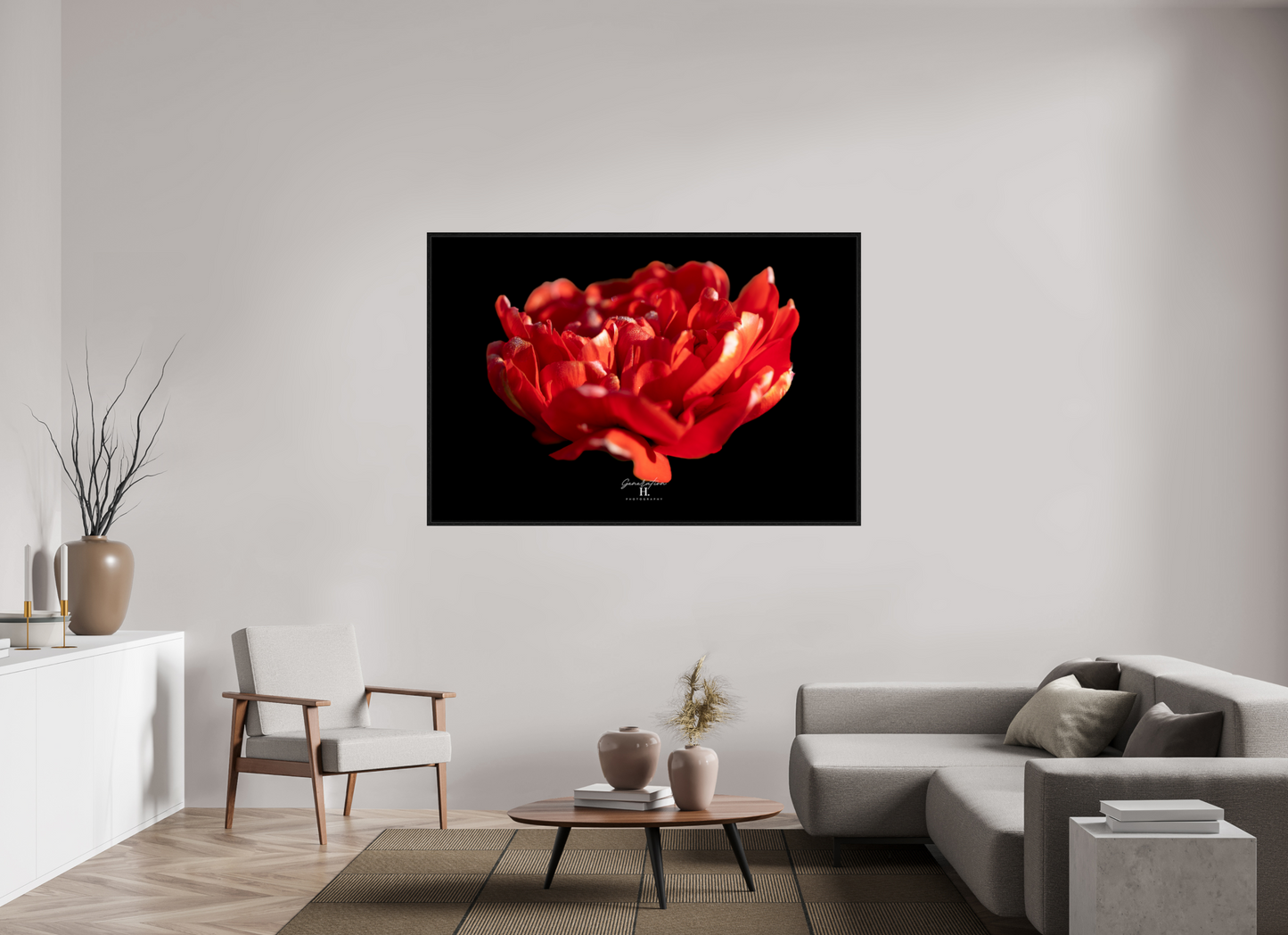 66 x 44″, Floater Frame Fierce Grace