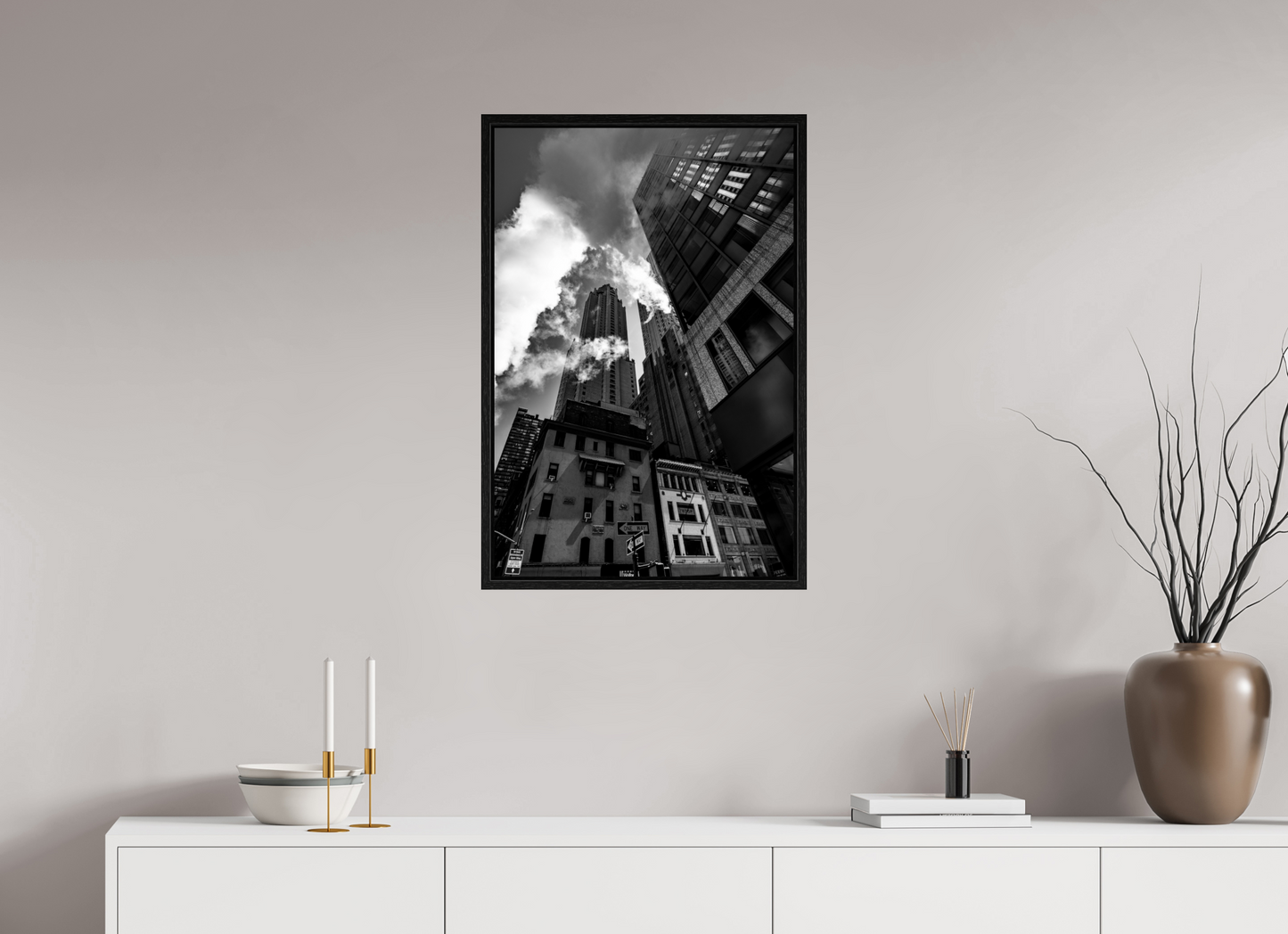 20 x 30″, Floater Frame Concrete Giants