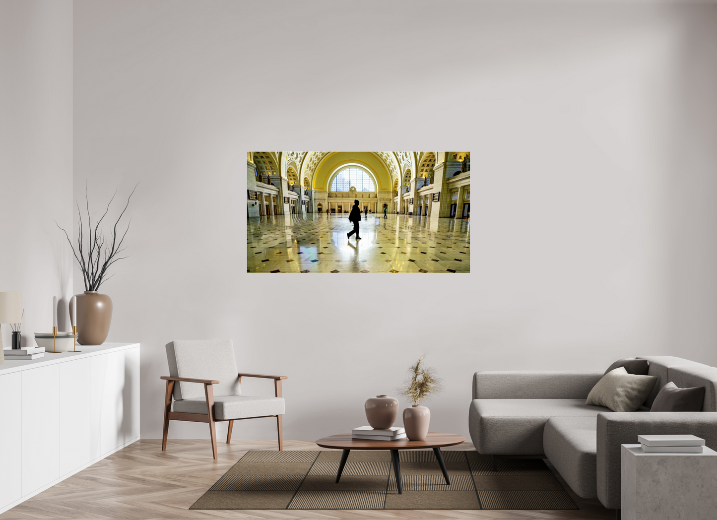 64.4 x 35″, Photo Print Under Acrylic Glass Passing Through