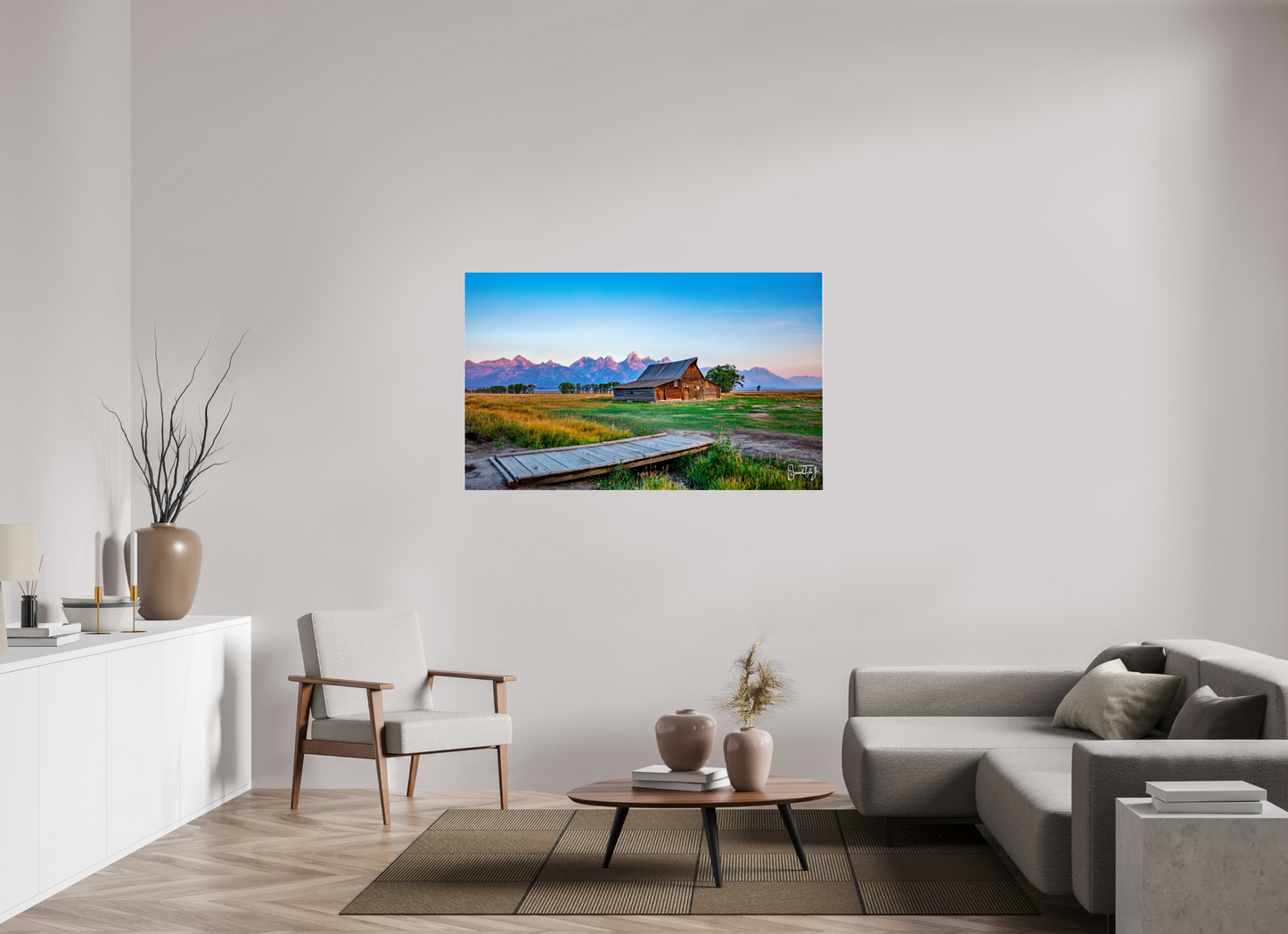57.5 x 35″, Photo Print Under Acrylic Glass Montana