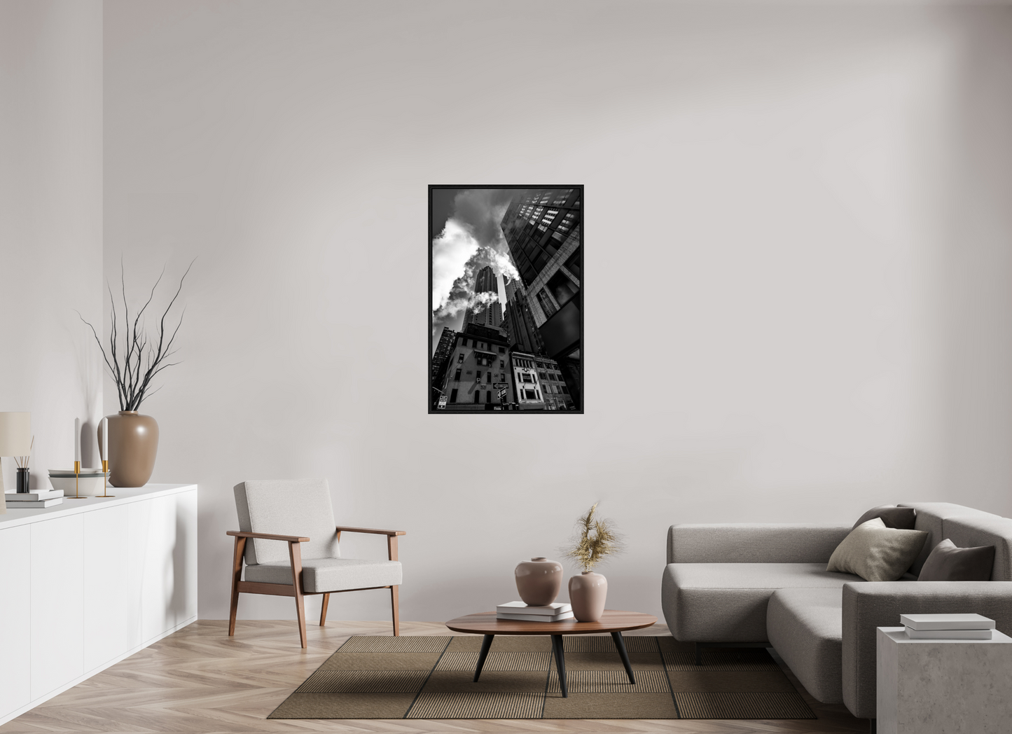 30 x 45″, Floater Frame Concrete Giants
