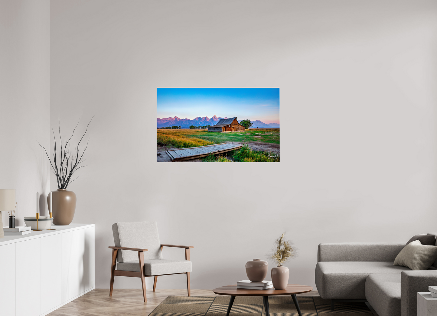 46 x 28″, Photo Print Under Acrylic Glass Montana