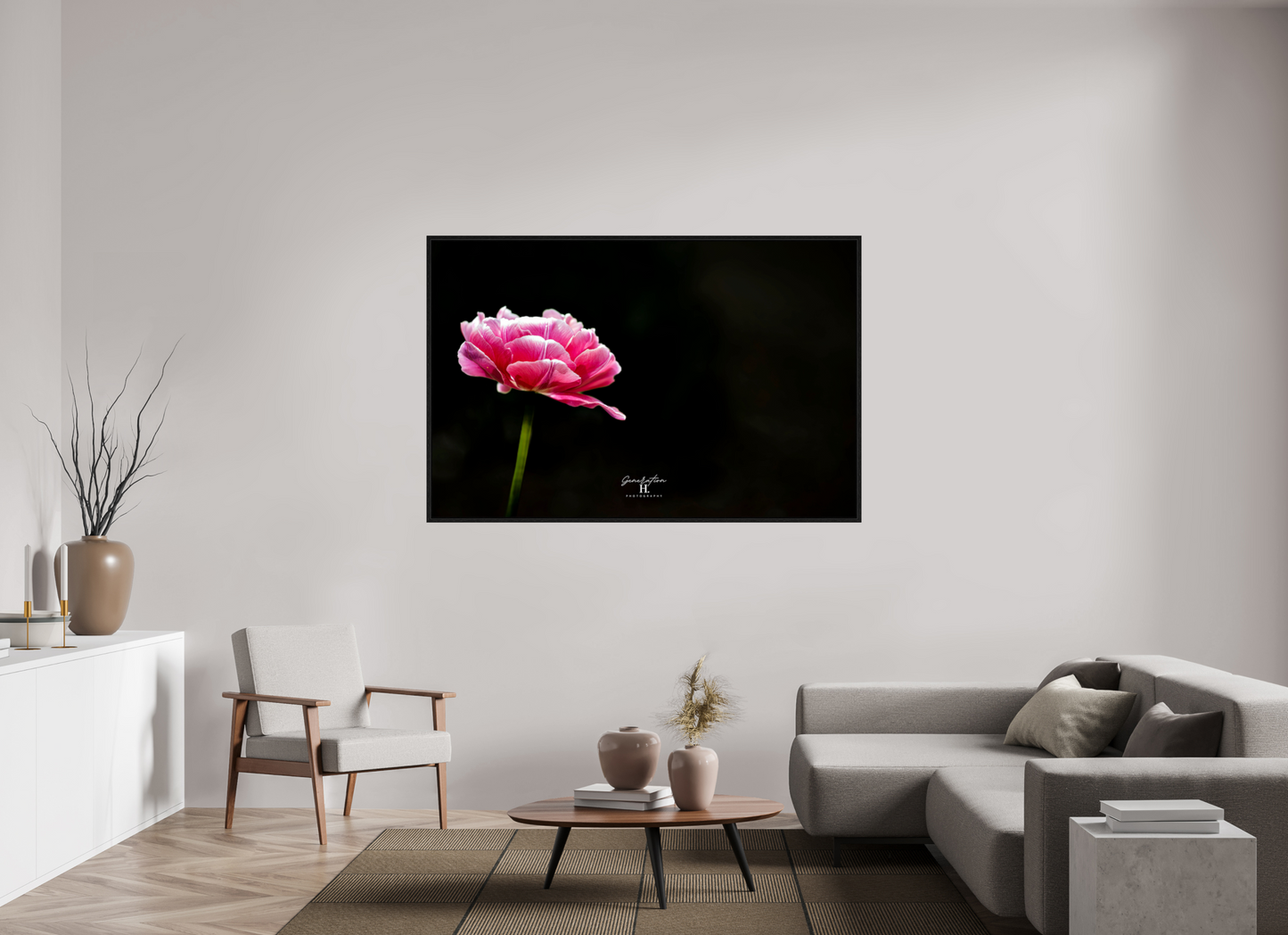 66.1 x 43″, Floater Frame Soft Enough