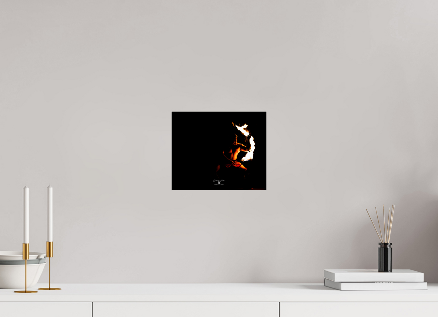 9.6 x 8″, Photo Print Under Acrylic Glass Carry the Fire