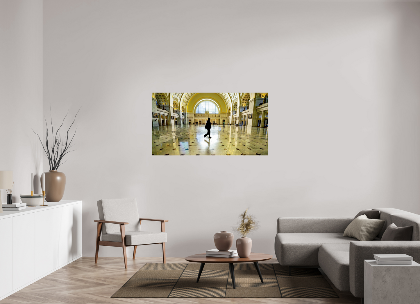 57 x 31″, Photo Print Under Acrylic Glass Passing Through