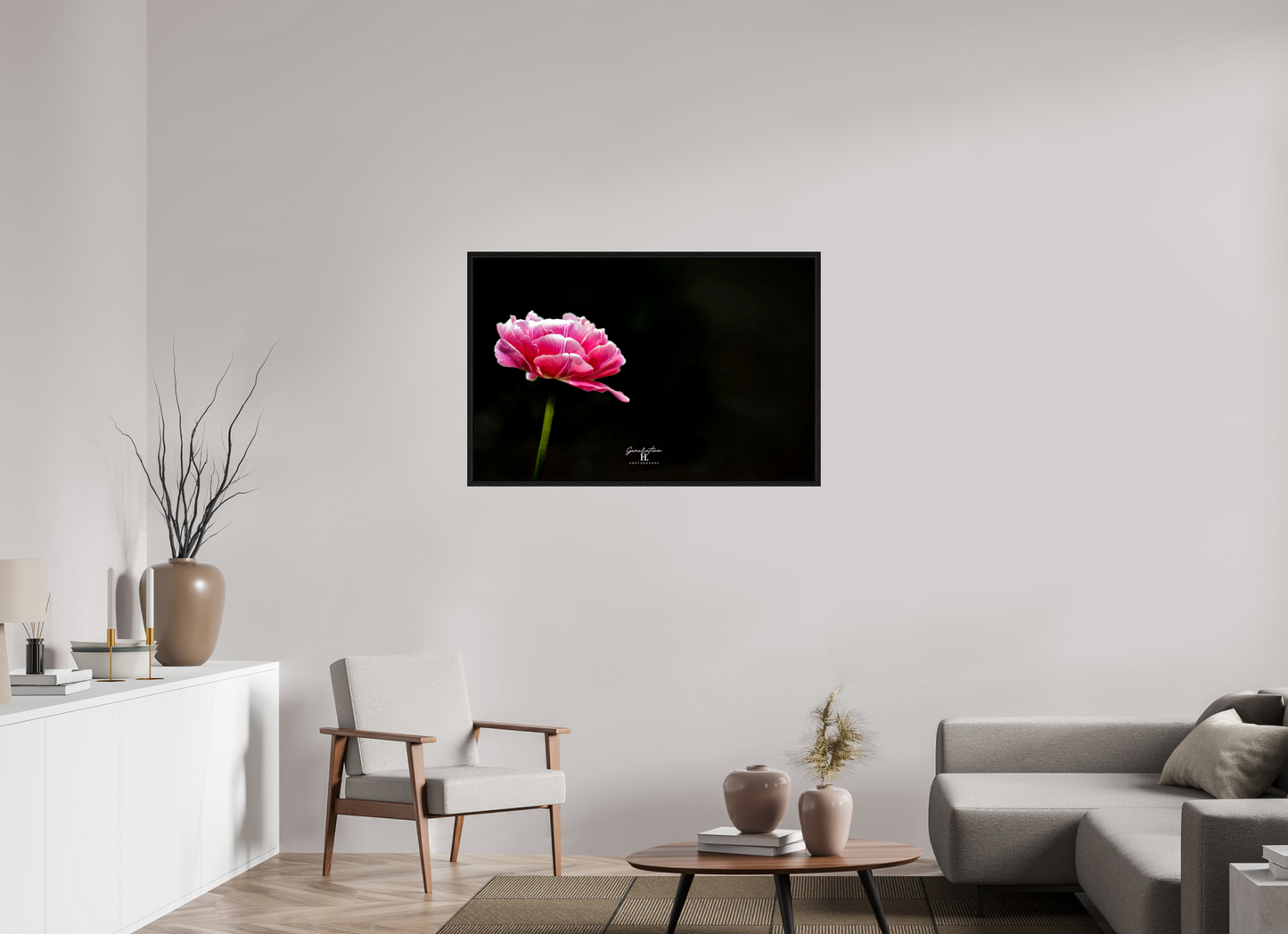 43 x 28″, Floater Frame Soft Enough
