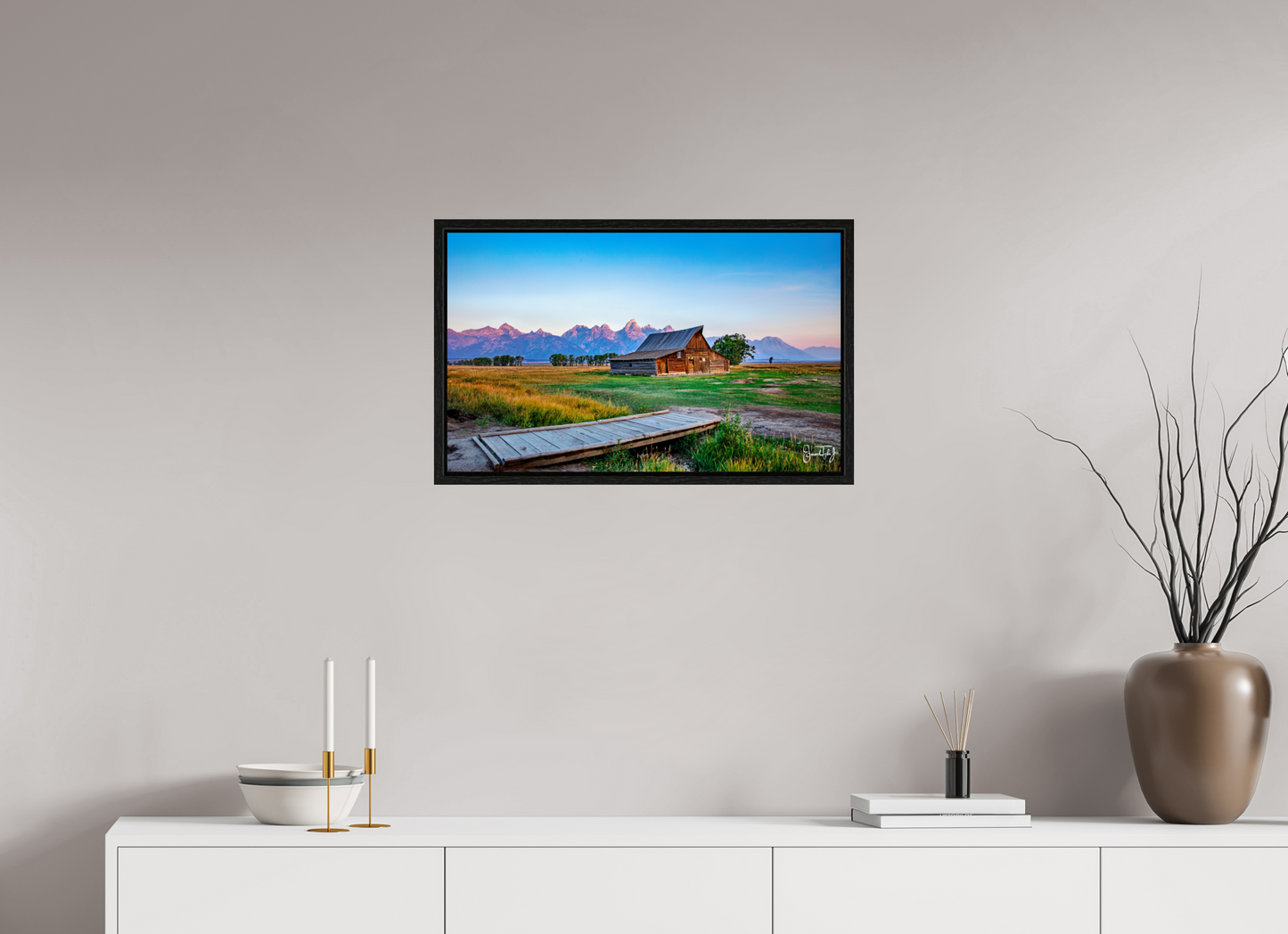 26.3 x 16″, Floater Frame Montana