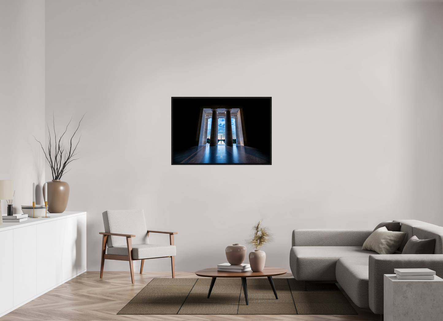 45 x 30″, Floater Frame Perspective