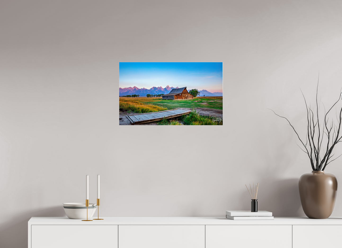 26.3 x 16″, Photo Print Under Acrylic Glass Montana