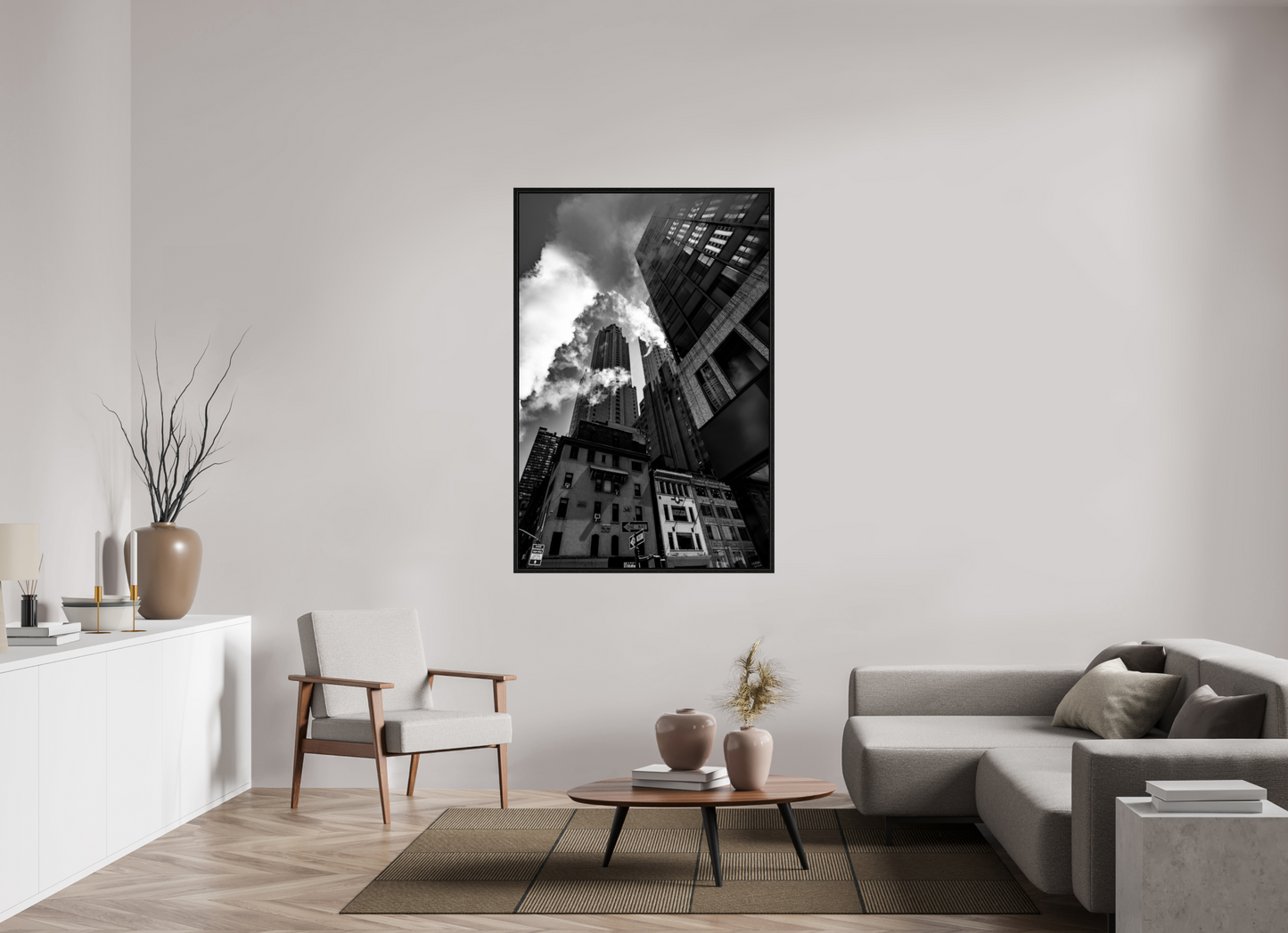 40 x 60″, Floater Frame Concrete Giants