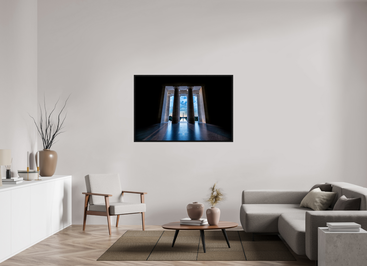 54 x 36″, Floater Frame Perspective