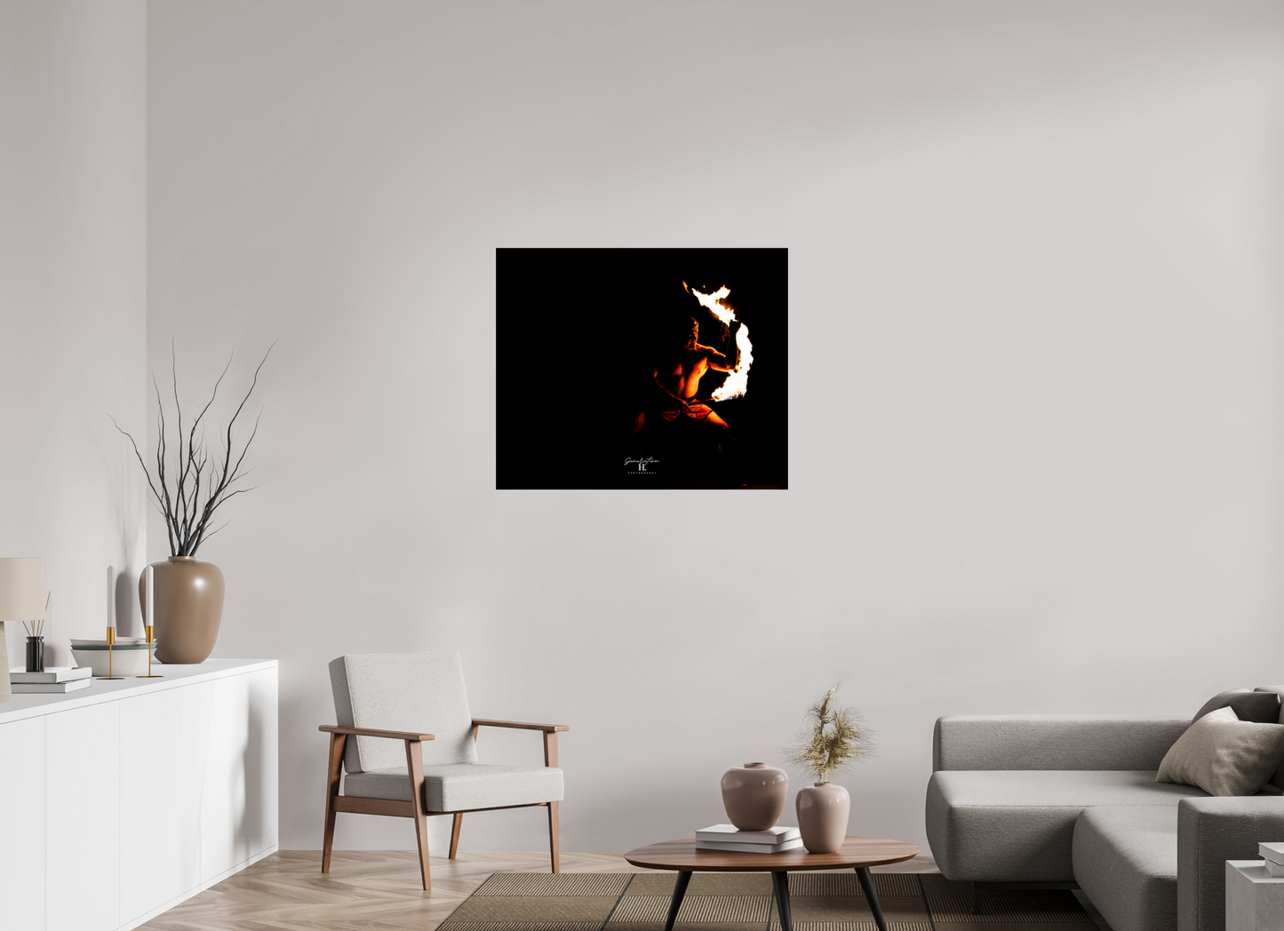 37.4 x 31″, Photo Print On Fuji Crystal DP II Carry the Fire