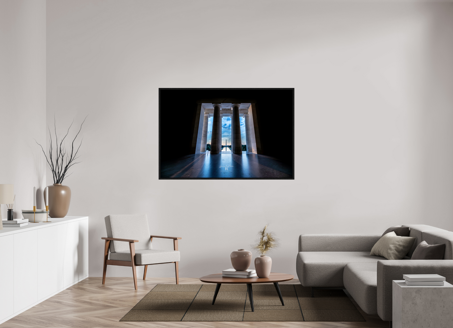 60 x 40″, Floater Frame Perspective