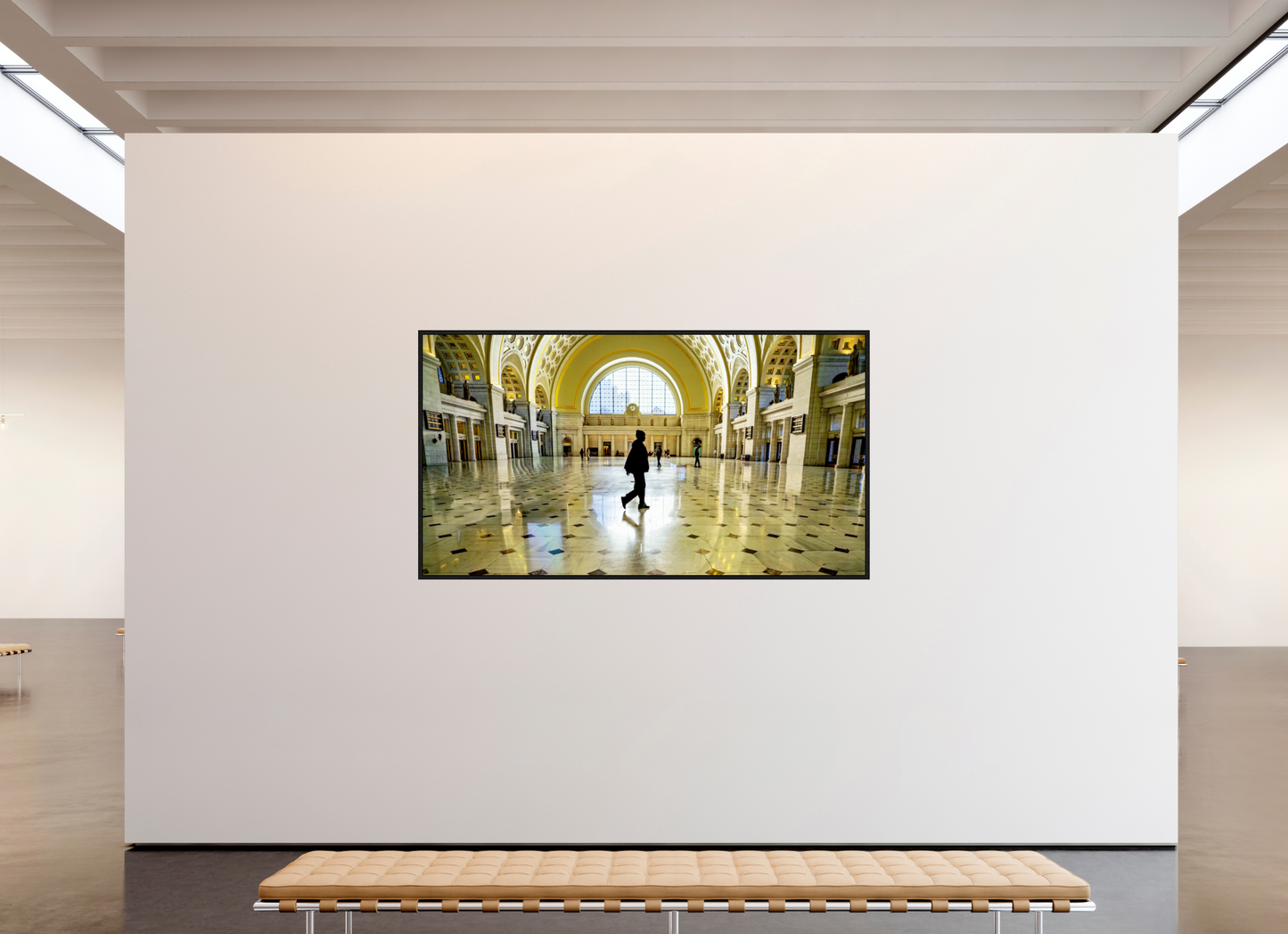 86.5 x 47″, Floater Frame Passing Through