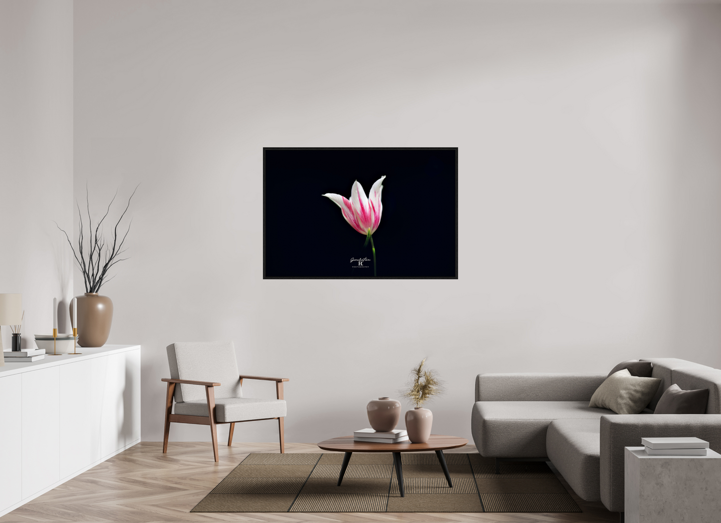 54 x 36″, Floater Frame Becoming